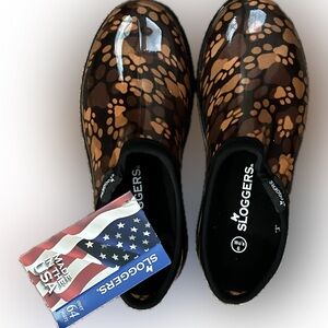 Sloggers Waterproof Garden Clogs – Paw Print – Women’s 6 – NEW With Tags